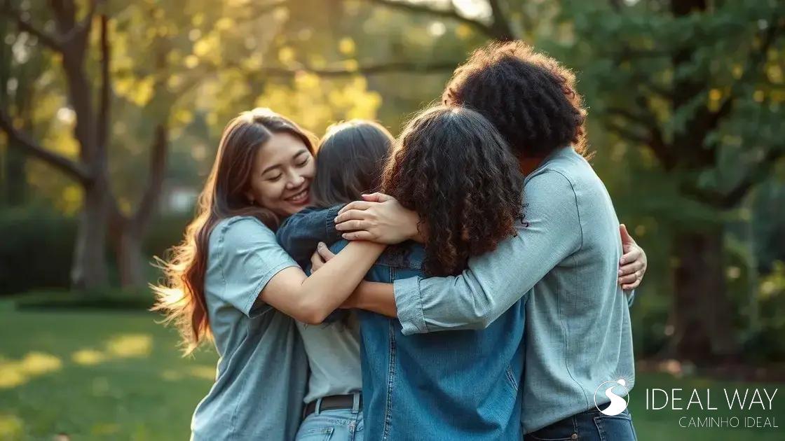 Apoio nas adversidades: amigos que estão ao seu lado