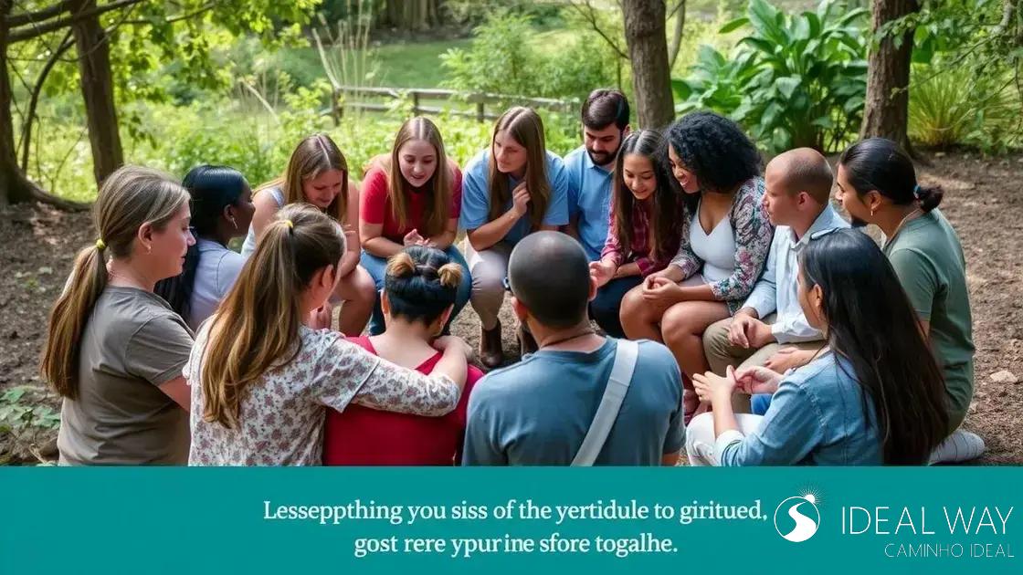 A importância de um grupo de apoio na jornada espiritual