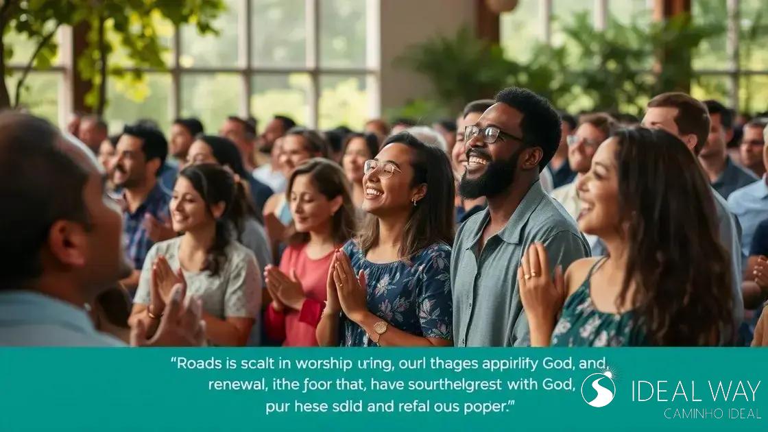 A importância da renovação espiritual através do culto