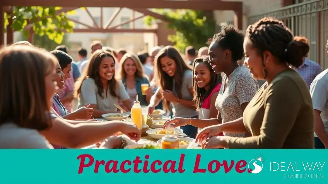 Exemplos práticos de amor na vida cristã