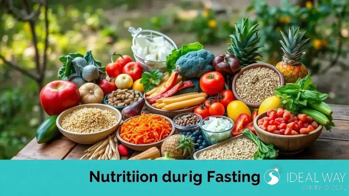 Nutrição saudável durante o jejum