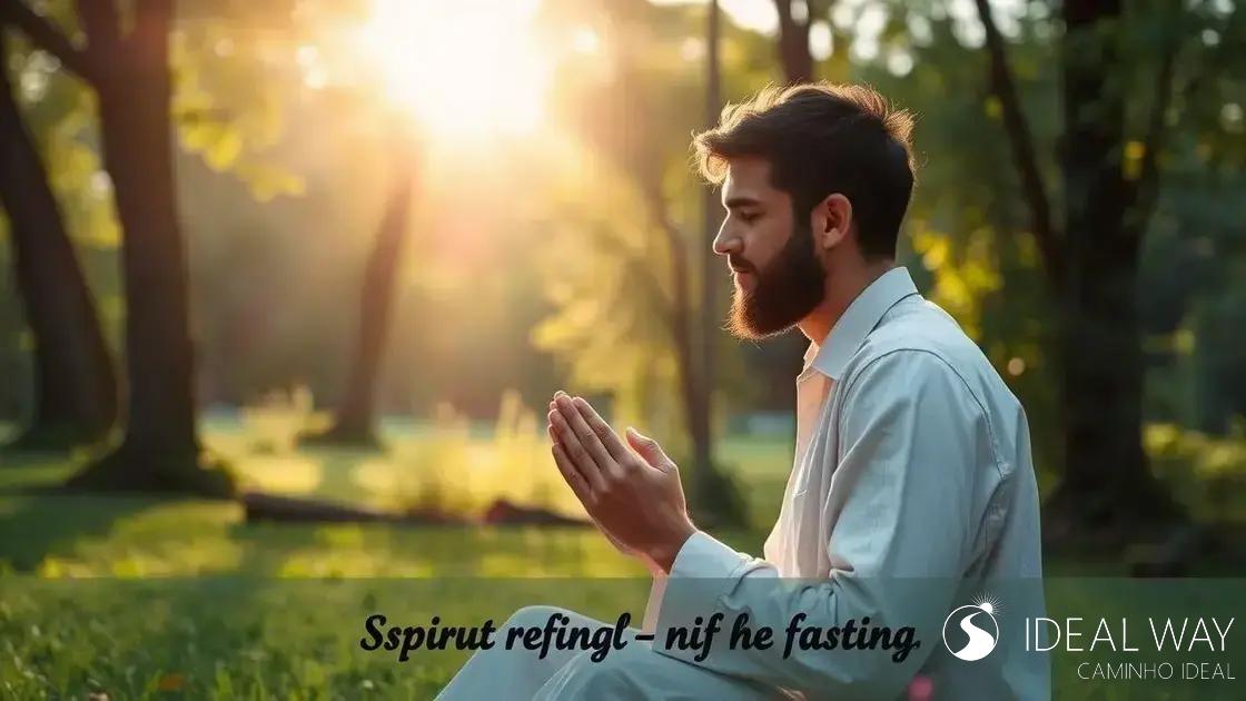 A importância do jejum espiritual