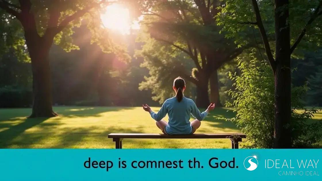 A importância da comunhão com Deus